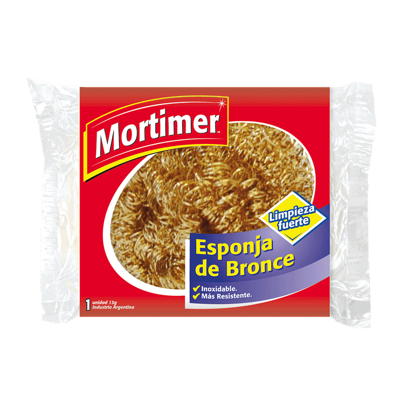Esponja MORTIMER Dorada 1u