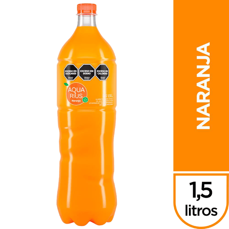 Agua AQUARIUS Naranja 15Lt