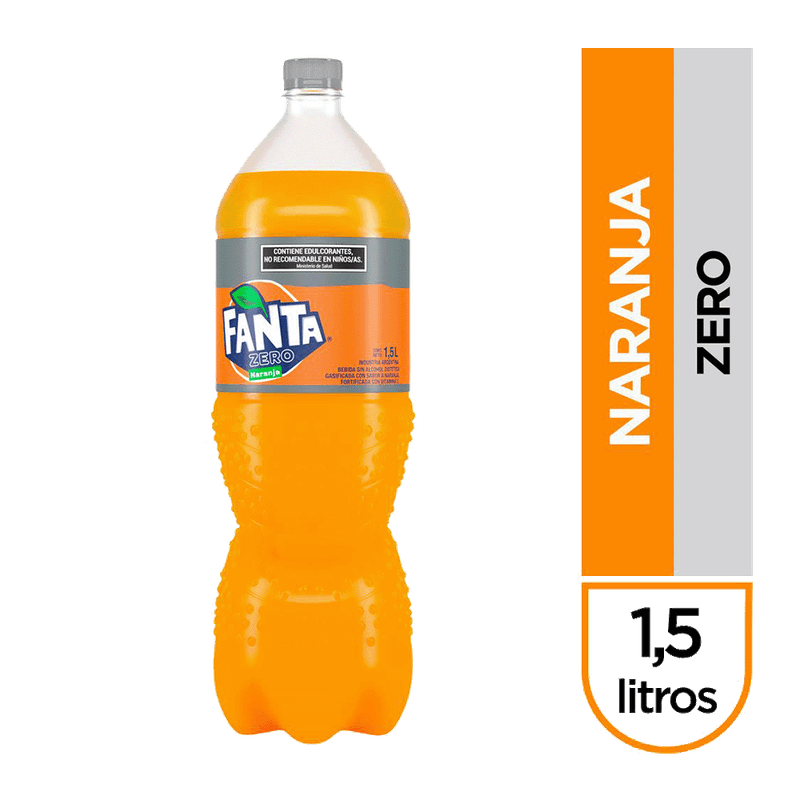 Gaseosa FANTA Naranja Zero 15L