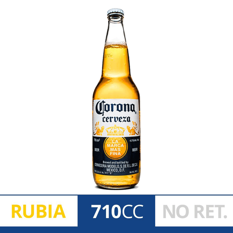 Cerveza CORONA Vidrio 710ml