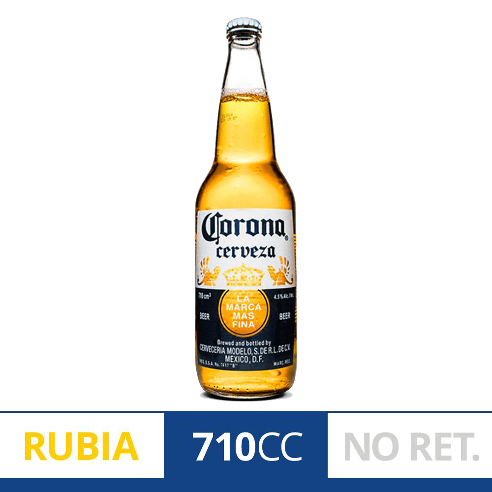 Cerveza Corona Botella No Retornable 710 ml