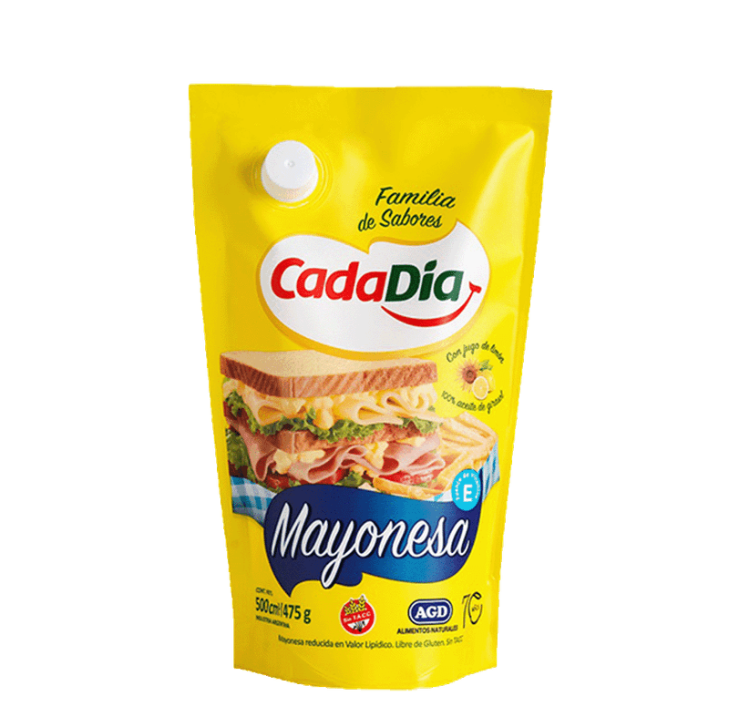 Mayonesa CADA DIA Liviana Doy Pack 475g