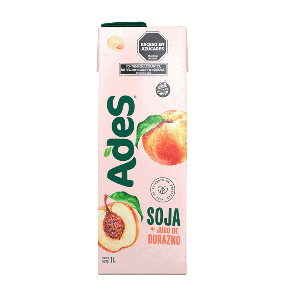 Ades Soja + Jugo de Durazno 1 l