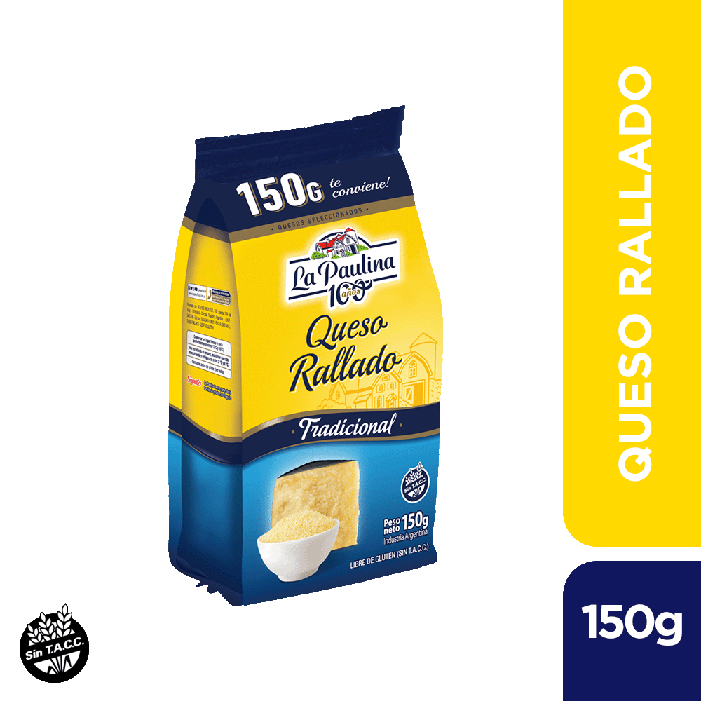 La Paulina Queso Reggianito Rallado 150 Grs