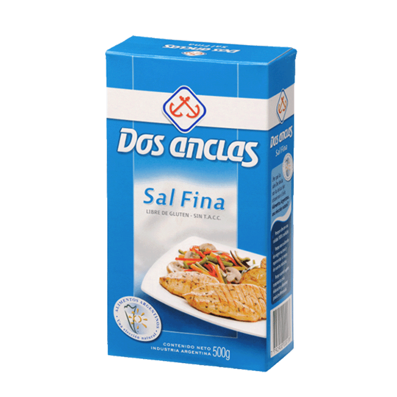 Sal DOS ANCLAS Fina Pico Vertedor 500g