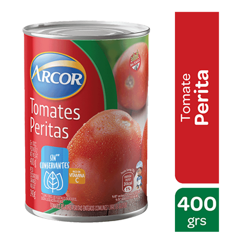 Tomate Natural ARCOR Lata 400g