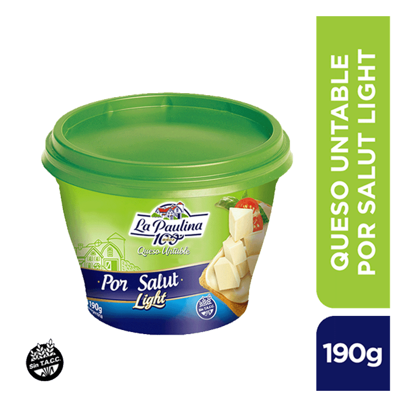 Queso LA PAULINA Pote Por Salut Light 190gr