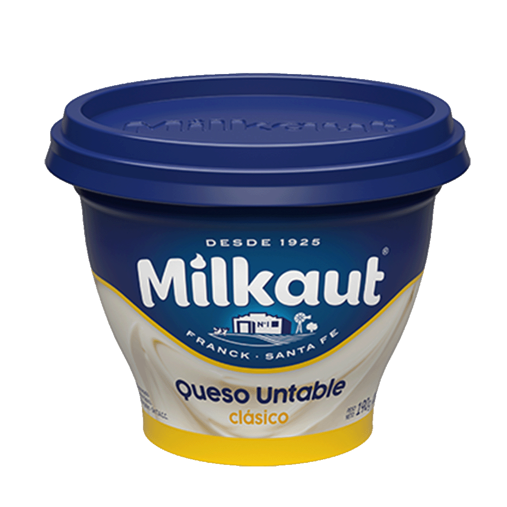 Queso Untable Milkaut Clasico Pote 190 gr