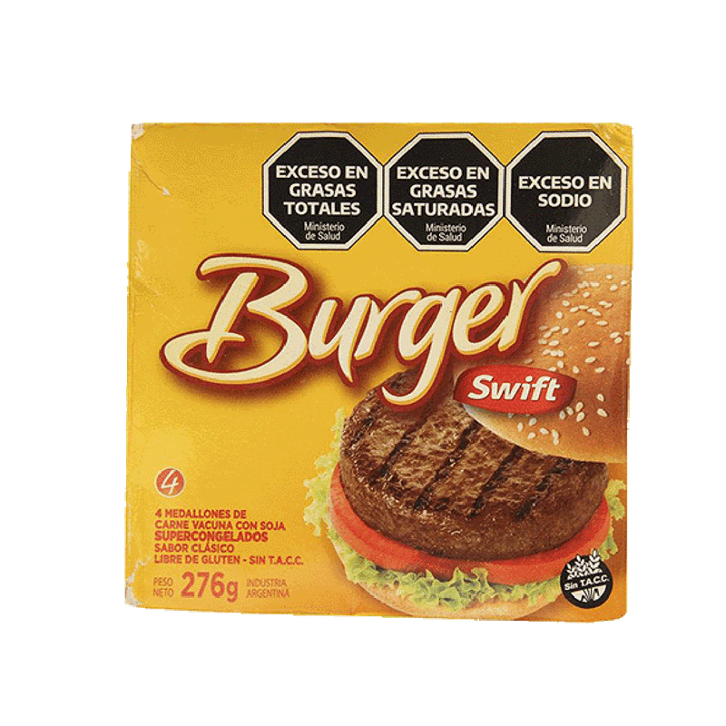 Medallón Carne SWIFT Burguer 4u
