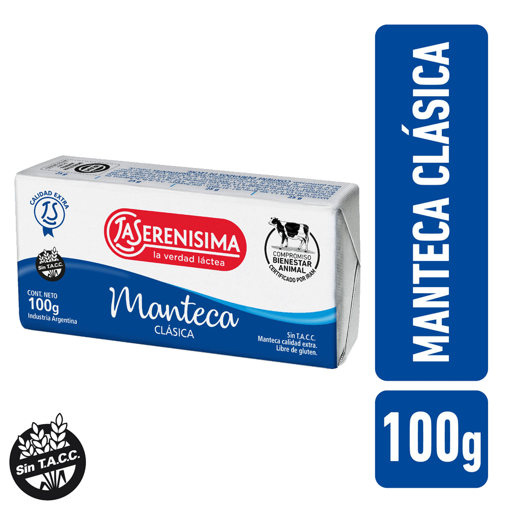 Manteca La Serenísima Clásica 100 gr