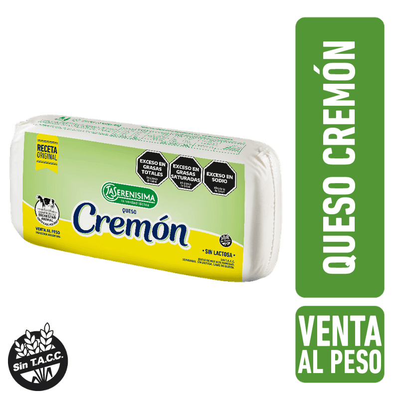 Queso LA SERENISIMA Cremon Horma Light kg