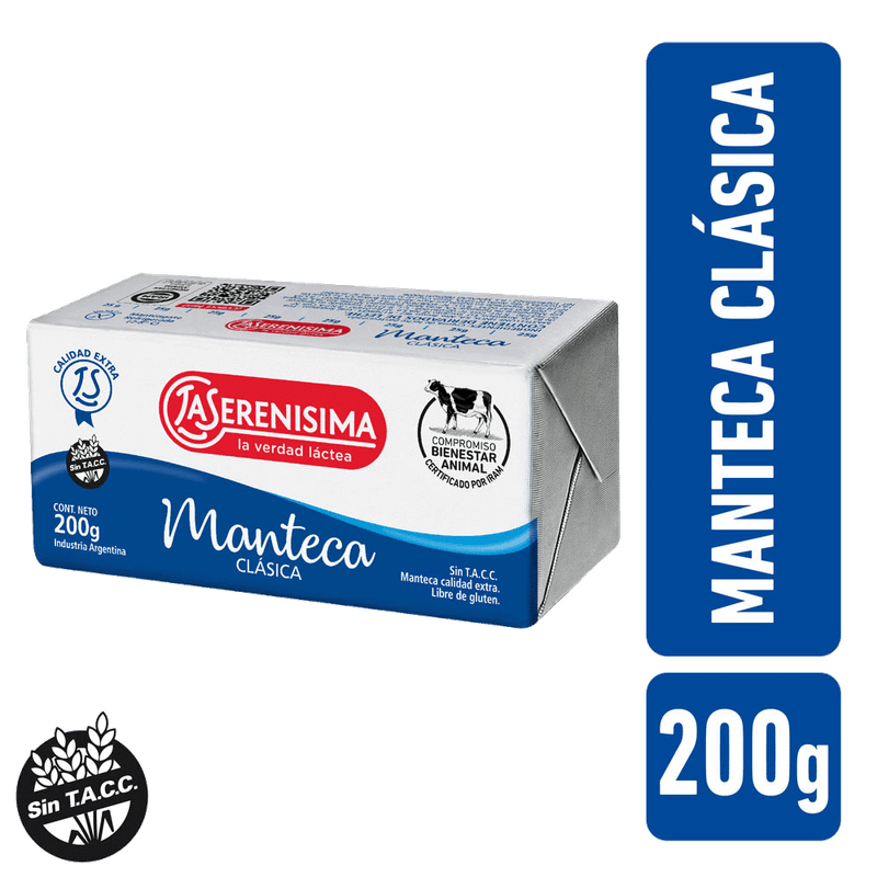 Manteca LA SERENISIMA Extra 200g