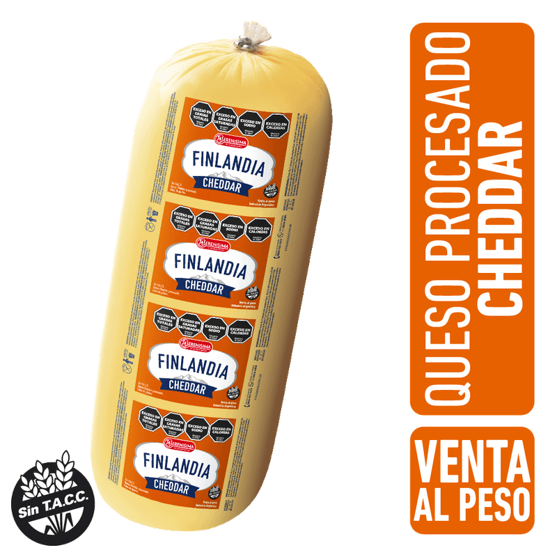 Queso LA SERENISIMA Cheddar Barra KG