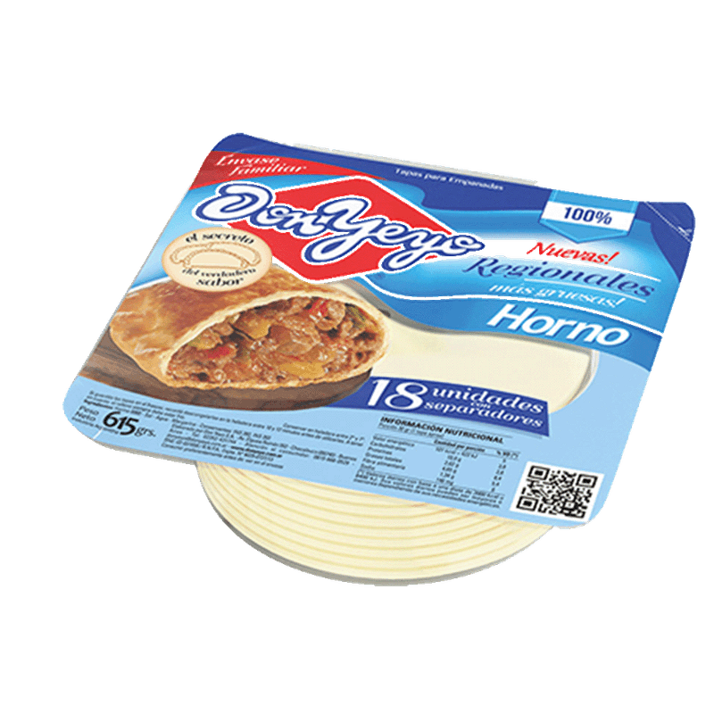 Discos DON YEYO Empanadas Para Horno 18u