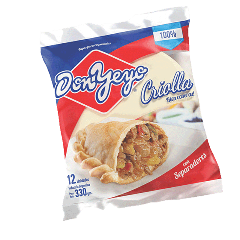 Discos DON YEYO Empanadas Masa Criolla 12u