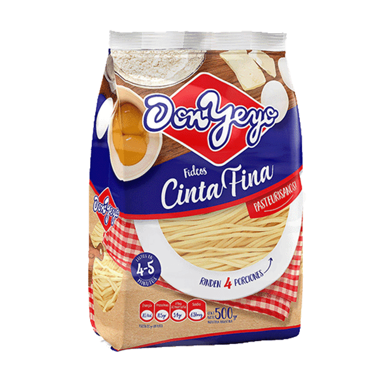 Fideos DON YEYO Fino Al Huevo 500gr