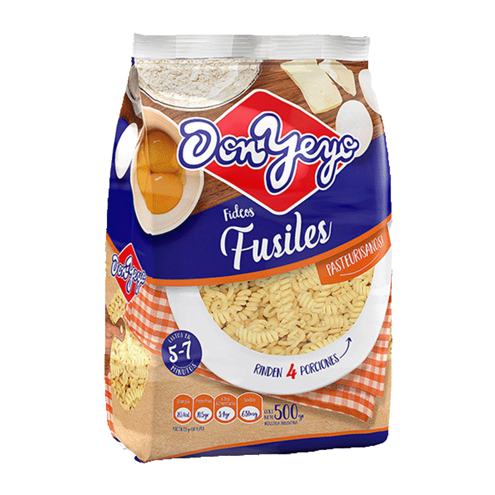 Fideos Fusiles Don Yeyo x 500 gr