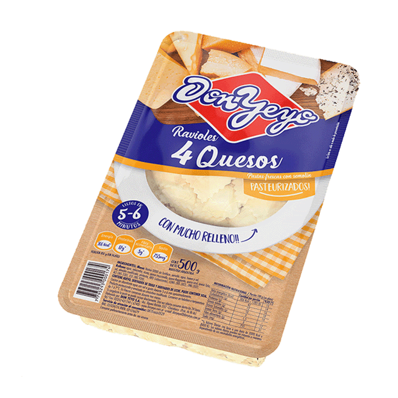 Ravioles DON YEYO 4 Quesos 500gr