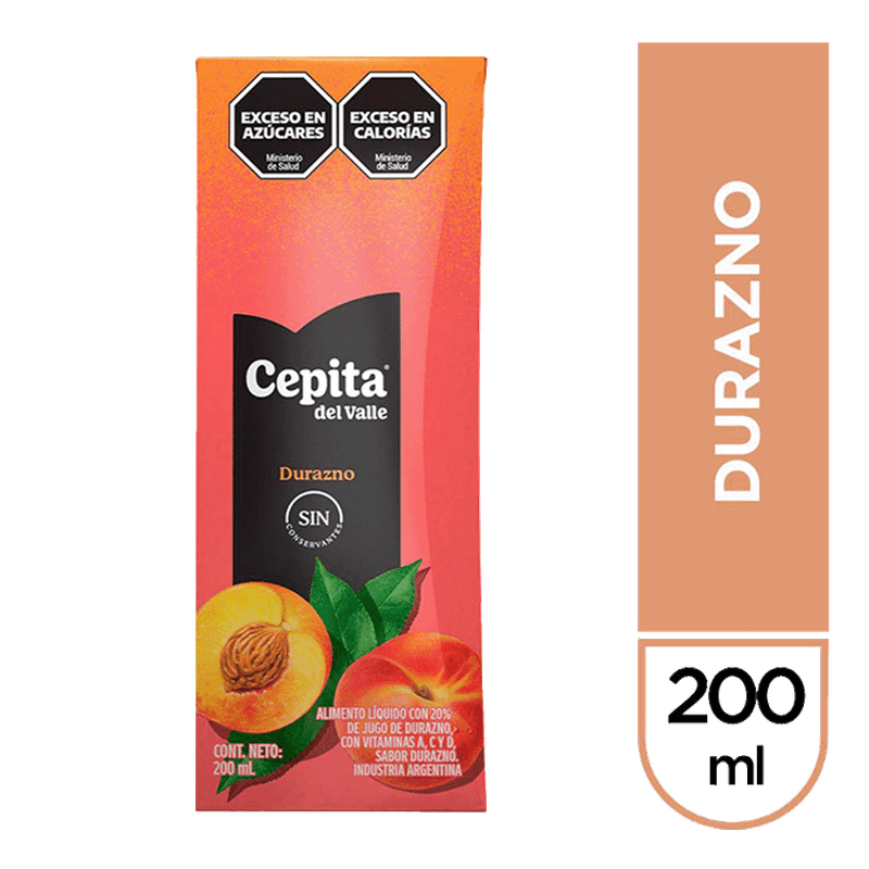 Jugo CEPITA Nutri Defensas Durazno 200cc