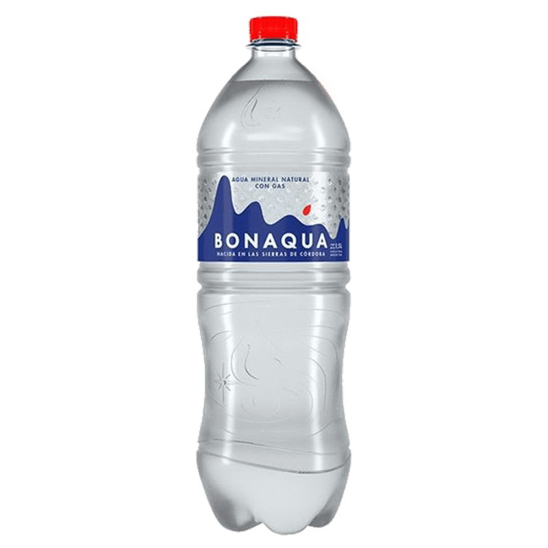 Agua Mineral BONAQUA Con Gas 15L