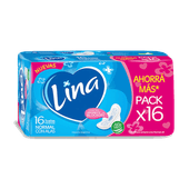 Toallas Femeninas LINA Normal Con Alas 16u
