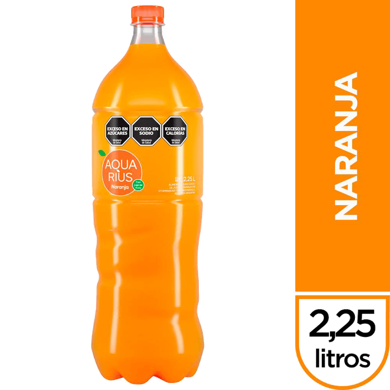 Agua AQUARIUS Naranja 225L