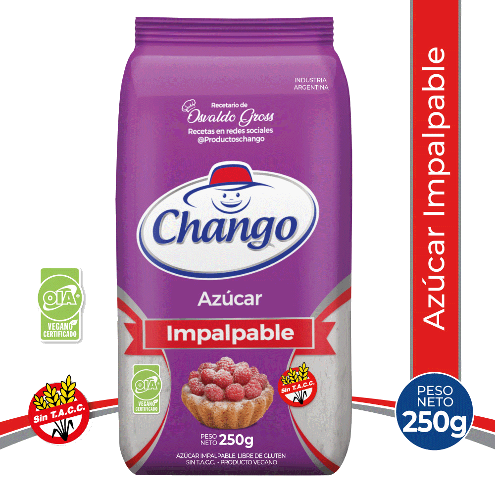 Azucar Chango Impalpable x 250 gr