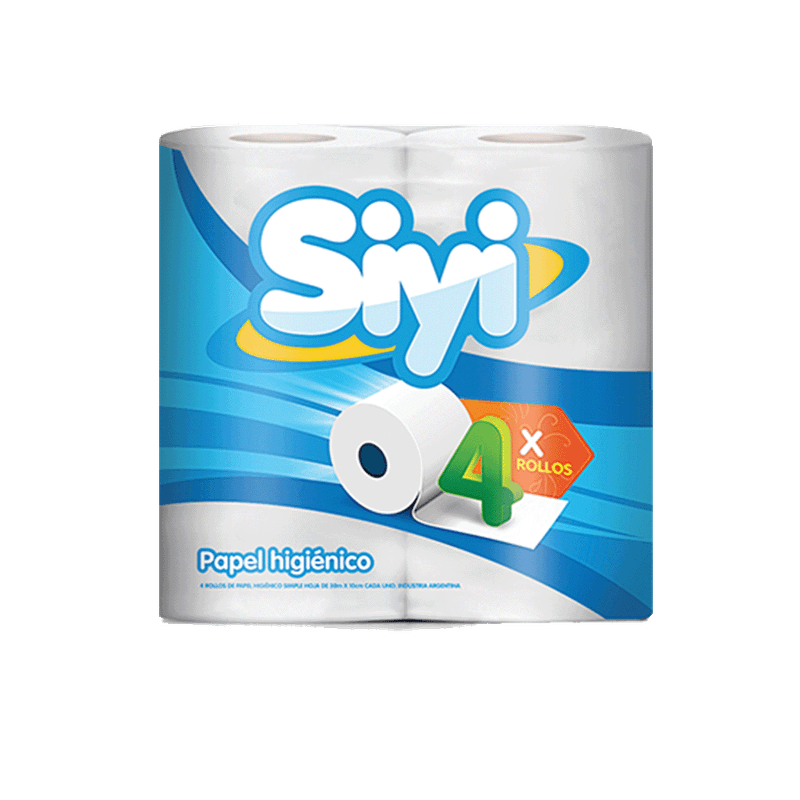 Papel Higiénico SIYI Hoja Simple 30mts 4u