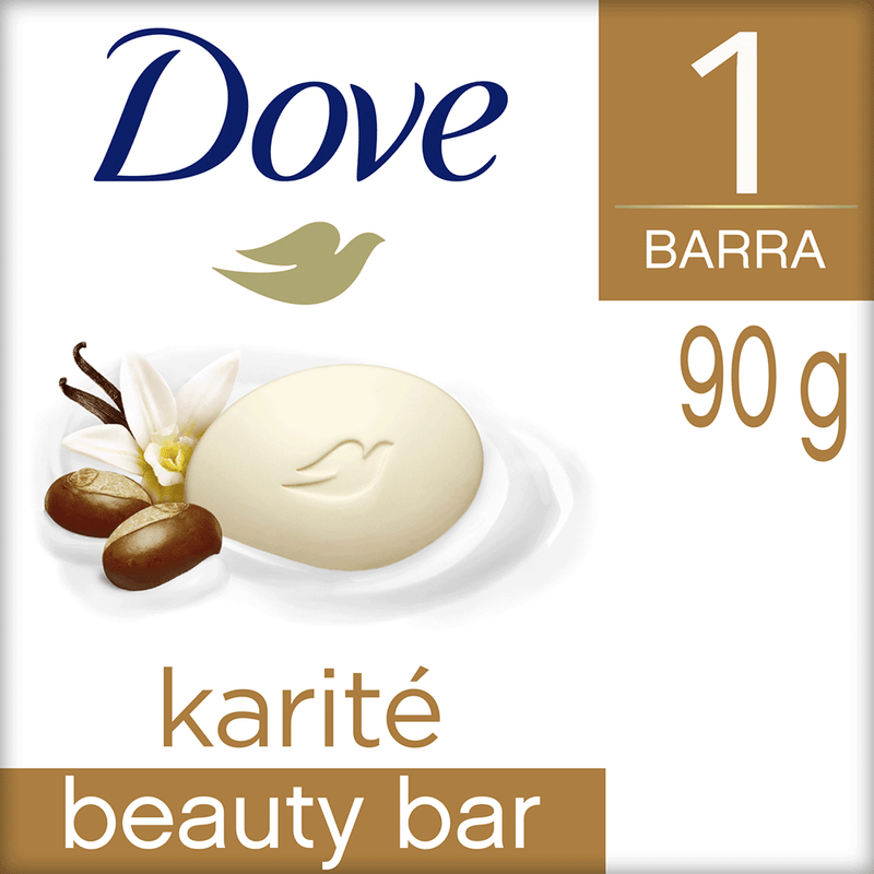 Jabón De Tocador DOVE Karité y Vainilla 90g
