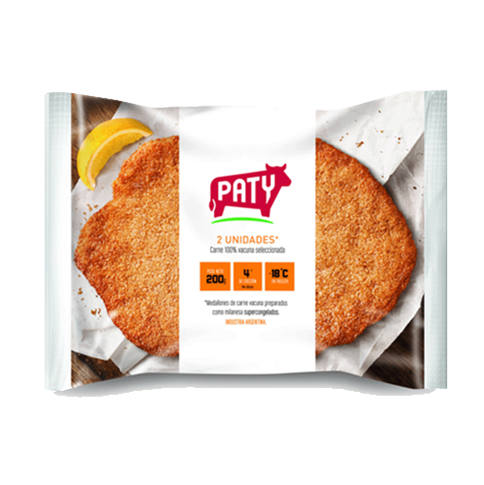 Medallones de Carne Patymilanesa x 2 Unid