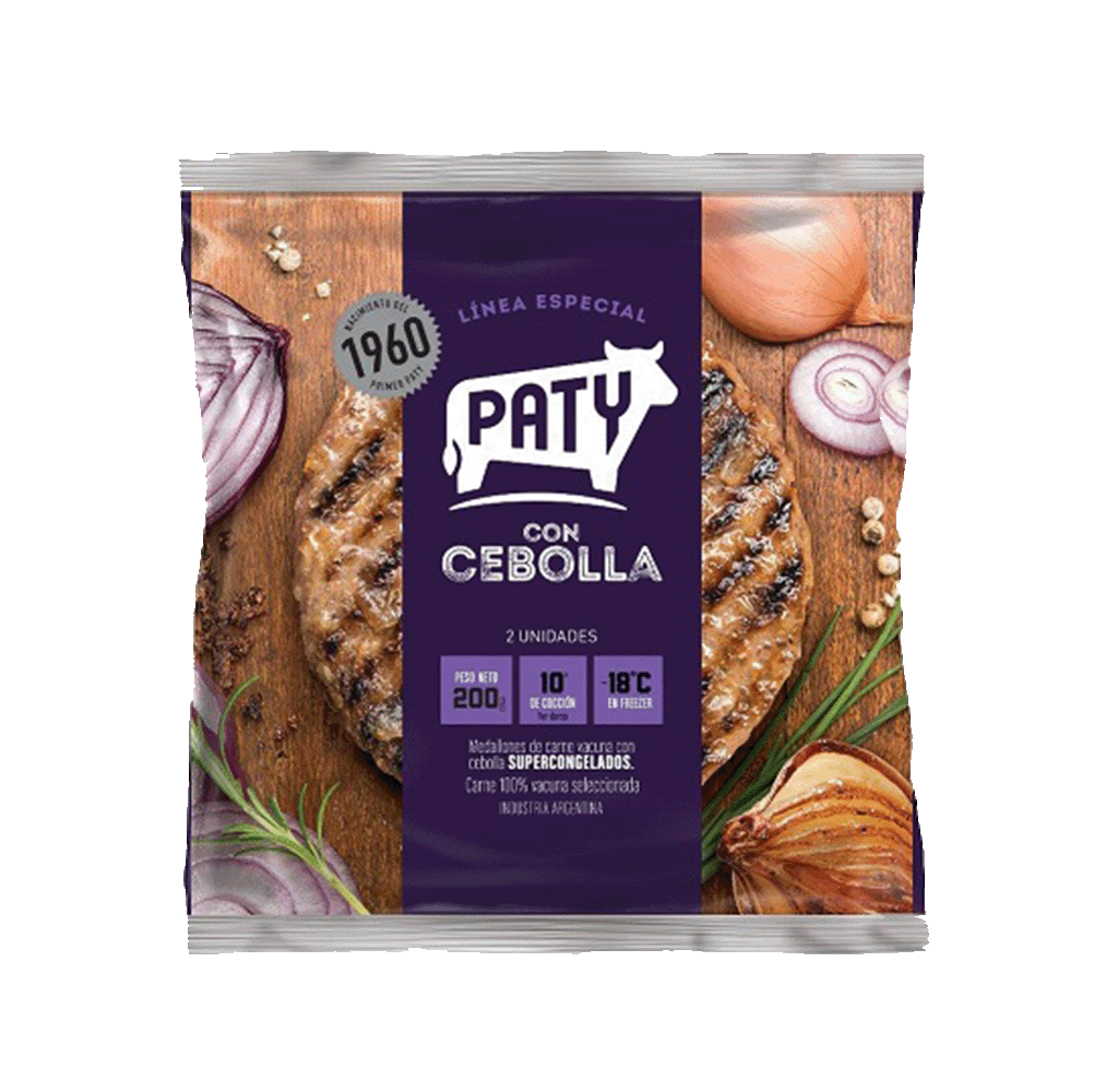 Hamburguesas Paty con Cebolla x 2 Unid