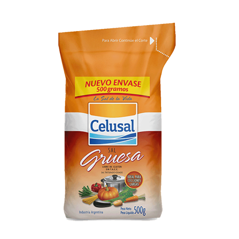 Sal CELUSAL Gruesa Paquete 500g