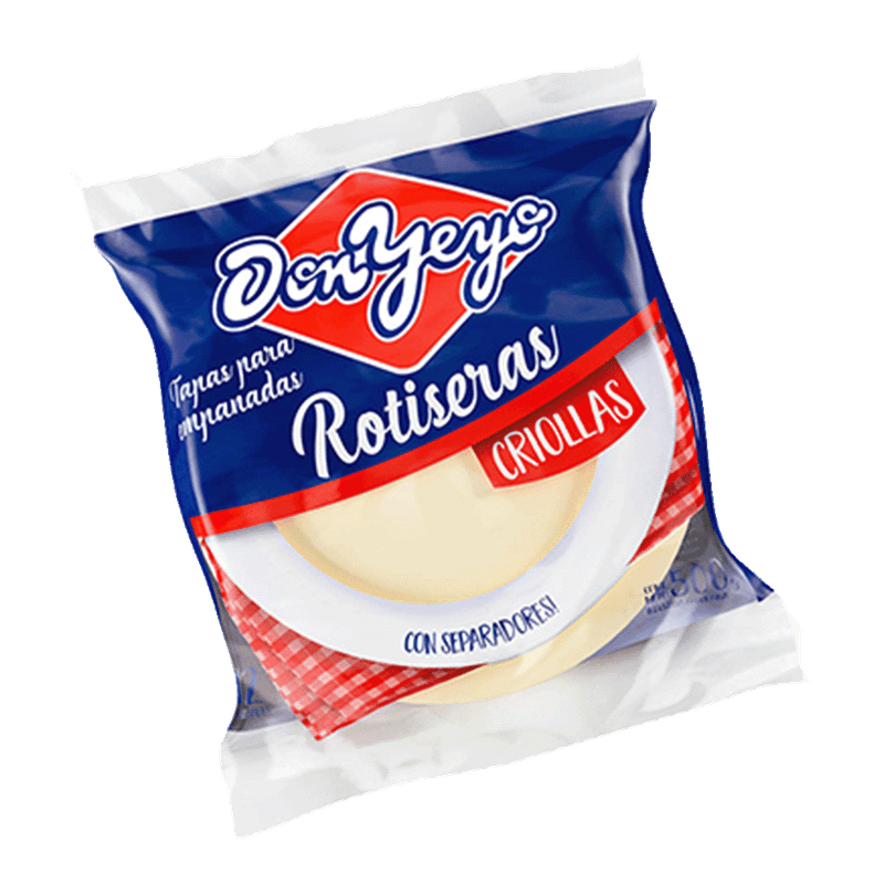 Discos DON YEYO Empanadas Rotiseras Criollas 12u 500g