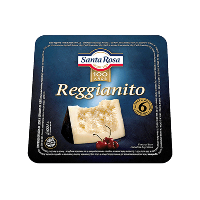 Queso SANTA ROSA Reggianito Trozo Vacio Kg