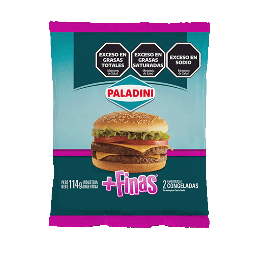 Hamburguesas Paladini Finitas x 2 Unid