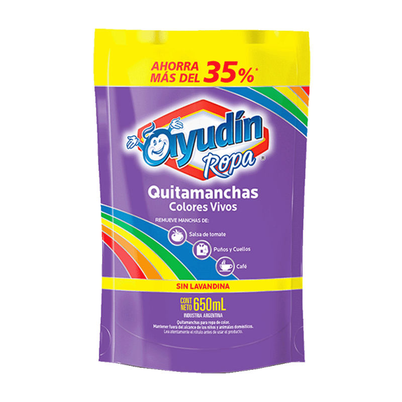Quitamanchas AYUDIN Colores Vivos 650cc