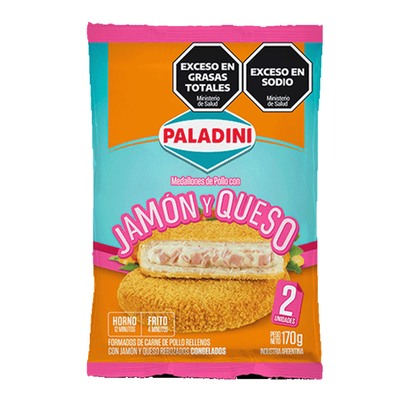 Medallon PALADINI Jamon y Queso 2u