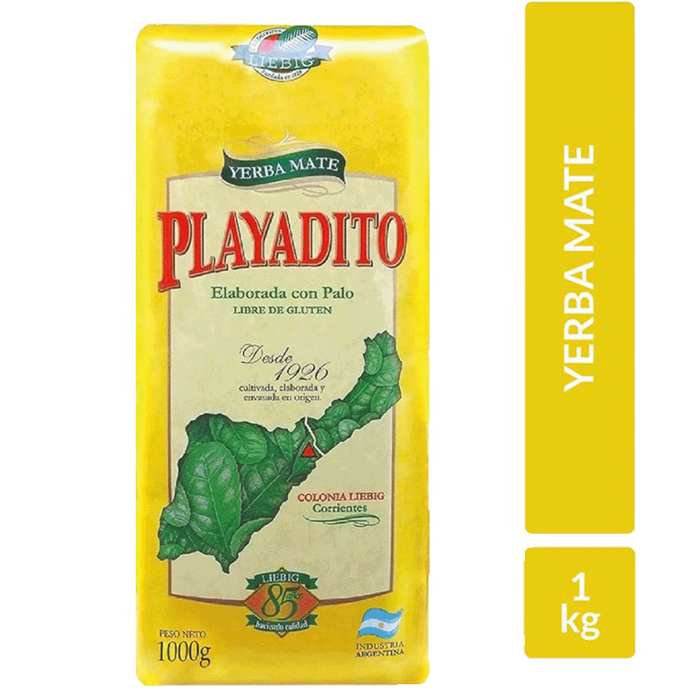 Yerba Mate Playadito Suave x 1 kg