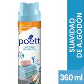 Desodorante De Ambientes POETT Suavidad Algodón 360cc