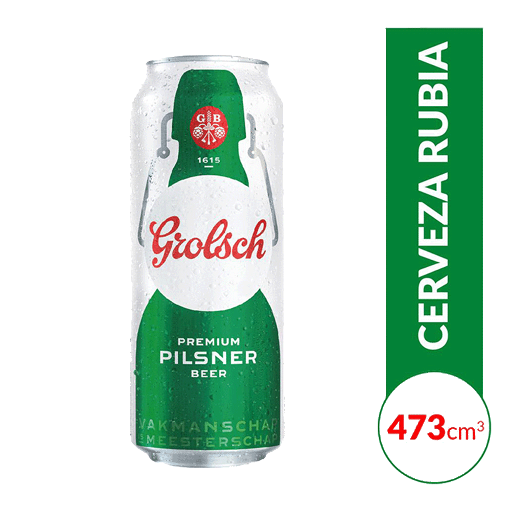 Cerveza Grolsch Lata x 473 ml