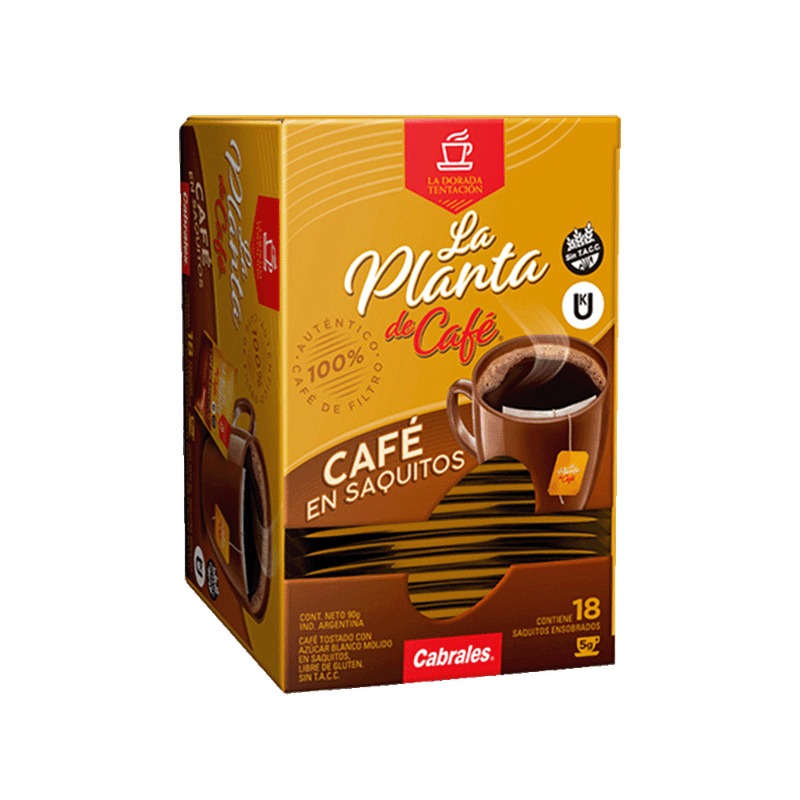 Café CABRALES LA PLANTA DE CAFÉ Saquitos 18u