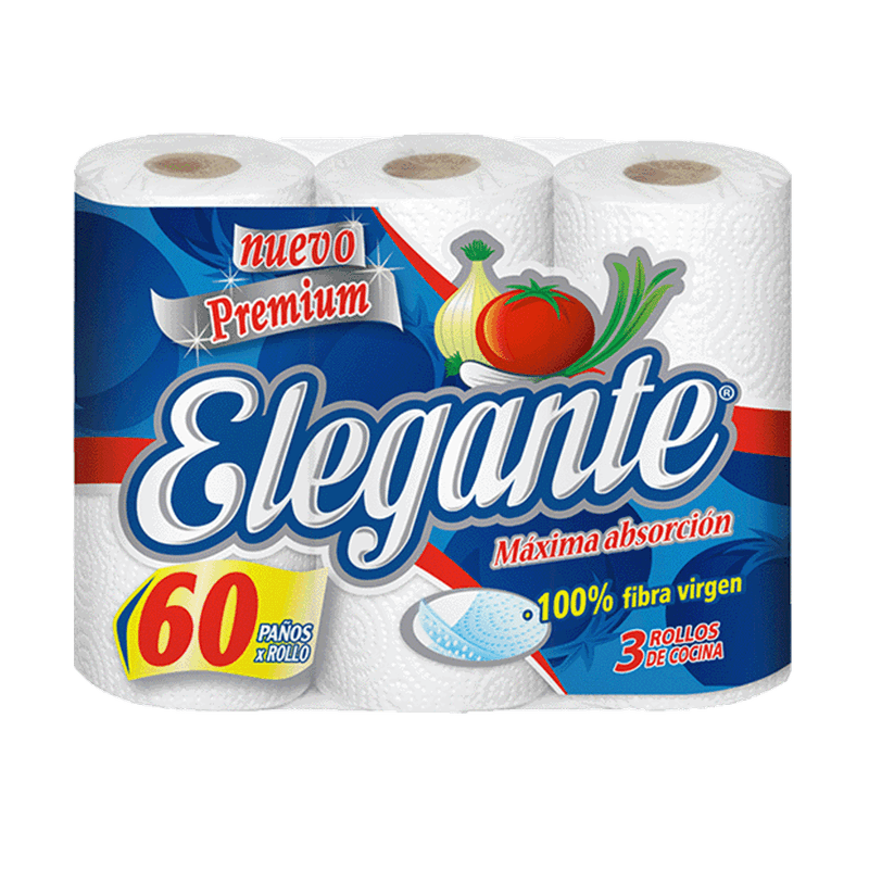 Rollo De Cocina ELEGANTE 60p 3u