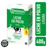 Leche En Polvo LA SERENISIMA Descremada Fort Vit A,D,B9 400g