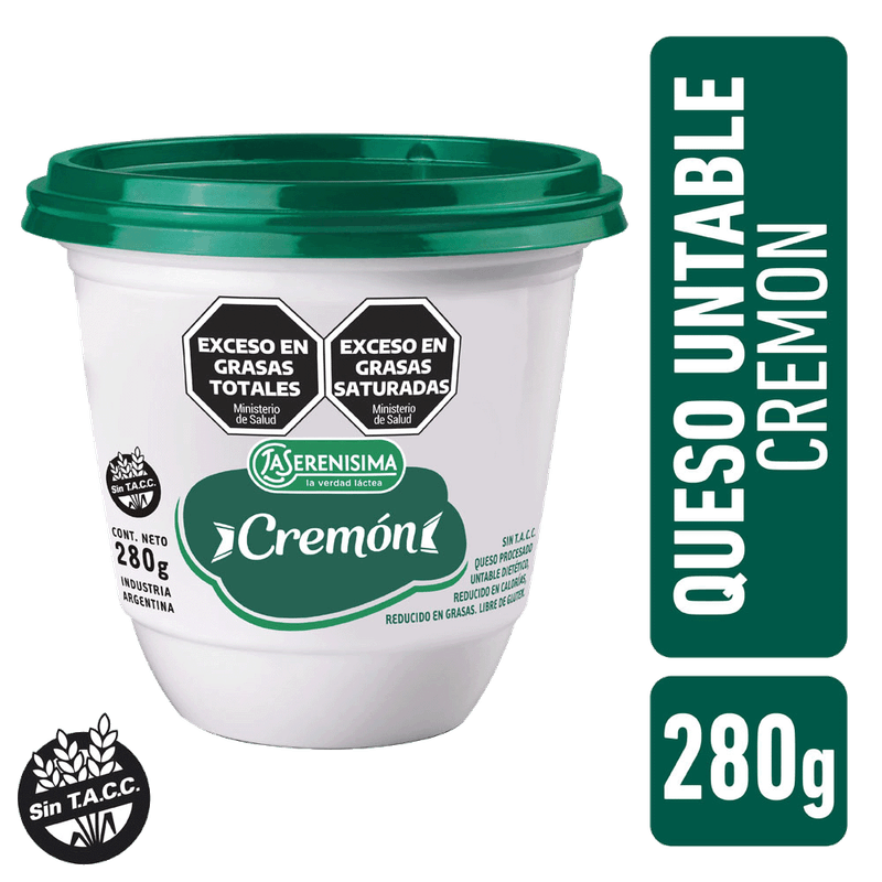 Queso LA SERENISIMA Cremon Light Pote 280g