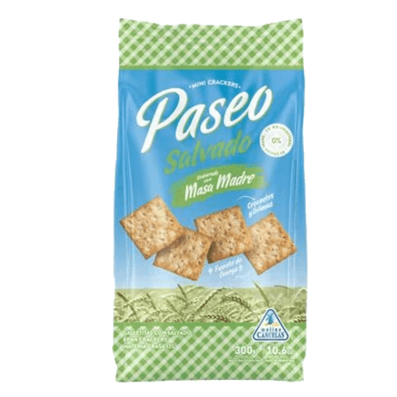 Galletitas PASEO Con Salvado 300g