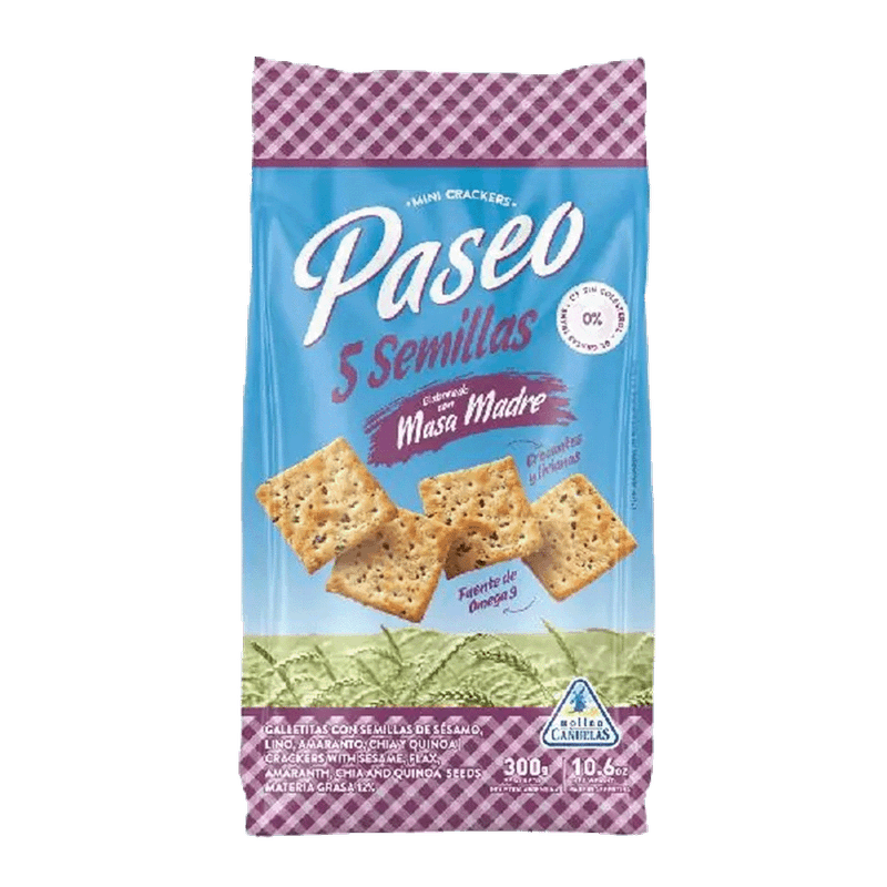 Galletitas PASEO 5 Semillas 300g