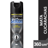 Insecticida SELTON Cucarachicida Negro Aerosol 360ml