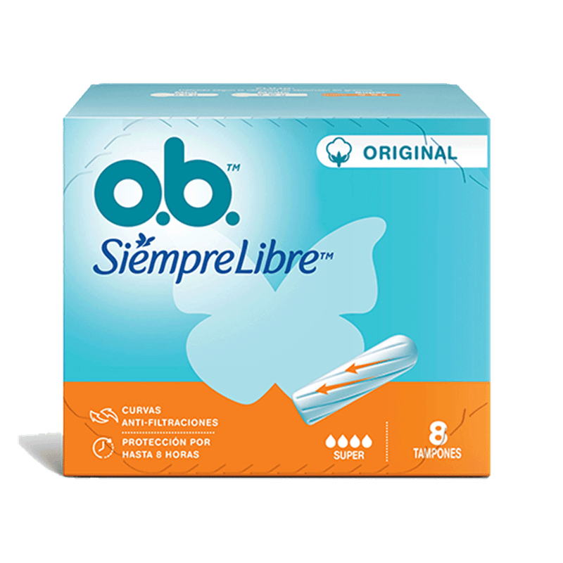 Tampones OB SIEMPRE LIBRE Super 8u
