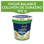 Yogur MILKAUT Descremado Durazno Con Frutas 150g