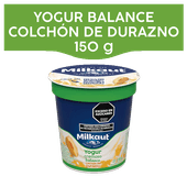 Yogur MILKAUT Descremado Durazno Con Frutas 150g